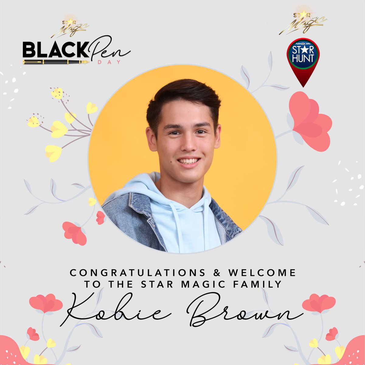 Here's to a bright, new chapter with the newest Star Magic artist, Kobie Brown #StarMagicBlackPenDay