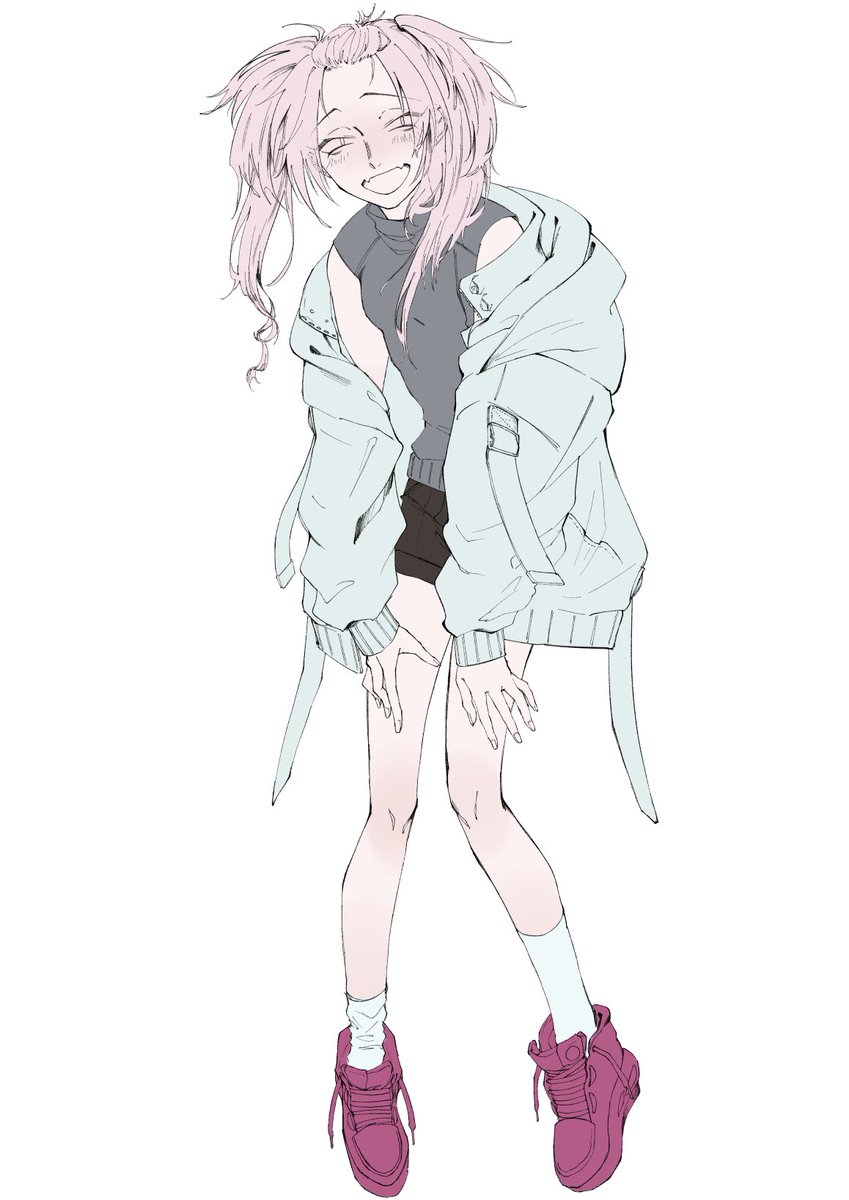 n_k00's tweet photo. 立ち絵が描きたくて描いてたんですけど塗ってる途中で保存しないで閉じて絶望したのでこのまま載せてお��ます https://t.co/7wDinnUQBz