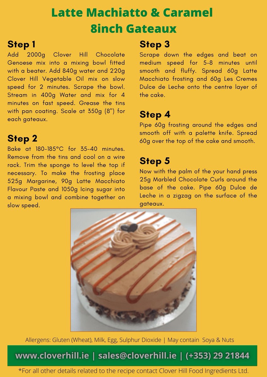 Clover Hill Food Ingredients wishes a happy Father’s Day to everyone. We also bring a recipe for all those who want to make their father proud on this day. Delivering excellent quality baking products to our customers. For all your baking needs please contact Clover Hill Food