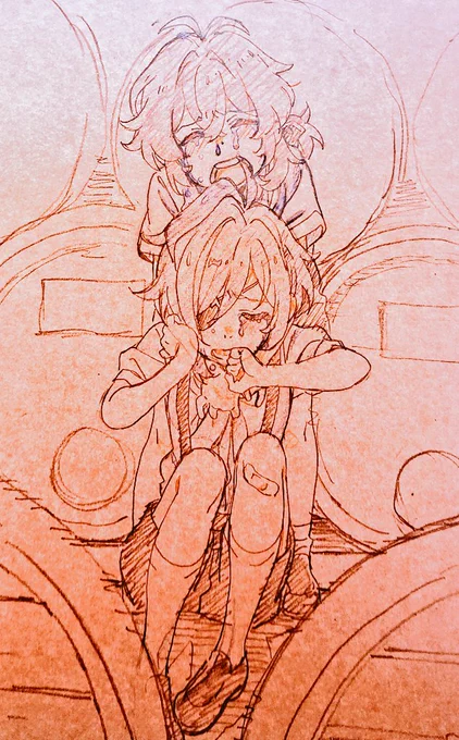 ショタディルガイ
🔥のがつられ泣き
先に隠れて泣いてた❄️はうるさくなって先に泣き止む 