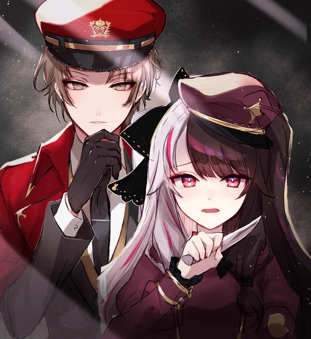 #加画美
#れなの鳥っくあーと
夜見さんとGOお兄さん🙂 