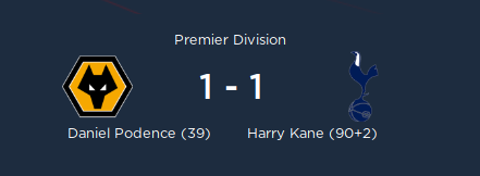 MisterEveritt74's tweet photo. A late equalizer from Kane was a kick in the teeth in in our second PL game, I can tell you https://t.co/LJd5iApIrF