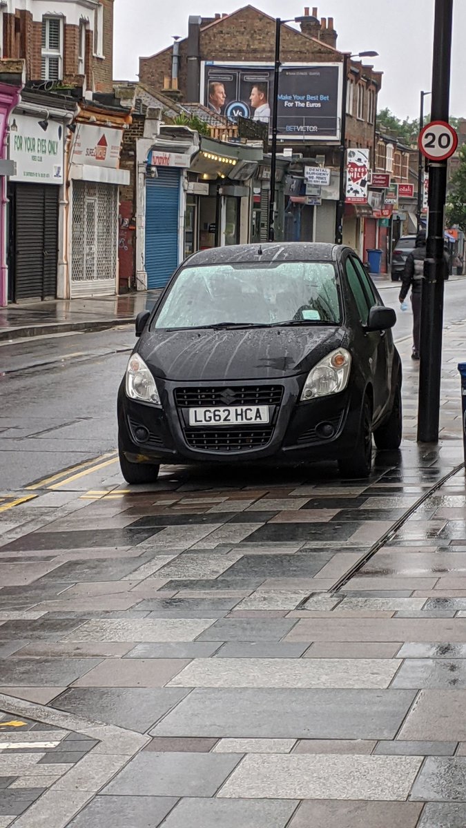 pepspepper's tweet photo. @LewishamCouncil is this ok? Dartmouth Road SE23 this morning. Note how the new dropped kerbs invite widespread pavement parking. And the road was the scene of a hit &amp; run this morning, so what traffic calming might be needed beyond the ambiguous brickwork crossings on the road? https://t.co/vODSV5iu9B