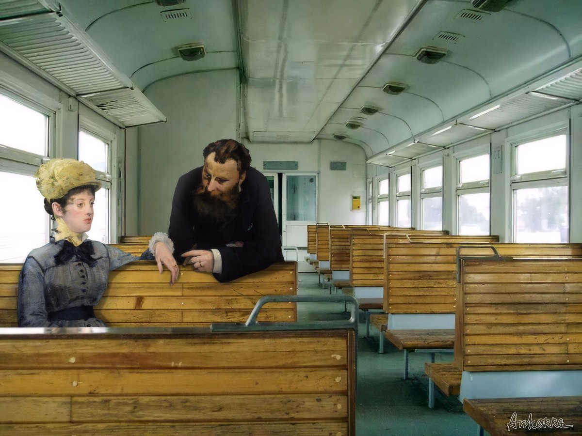 Ankorra_'s tweet photo. Sad people in russian (and other) transport 

Work s for university course 

#painting #sadpeople #sad #sorrow #artwork #collage #classicart #arthistory #sadart #sadpainting https://t.co/NxDBRdGqzW