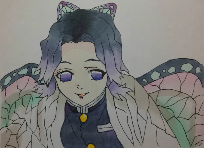 しのぶさん描きました!
RT❤️してもらえると嬉しいです☺️✨
#鬼滅の刃 #胡蝶しのぶ #模写
#絵描きさんと繋がりたい 