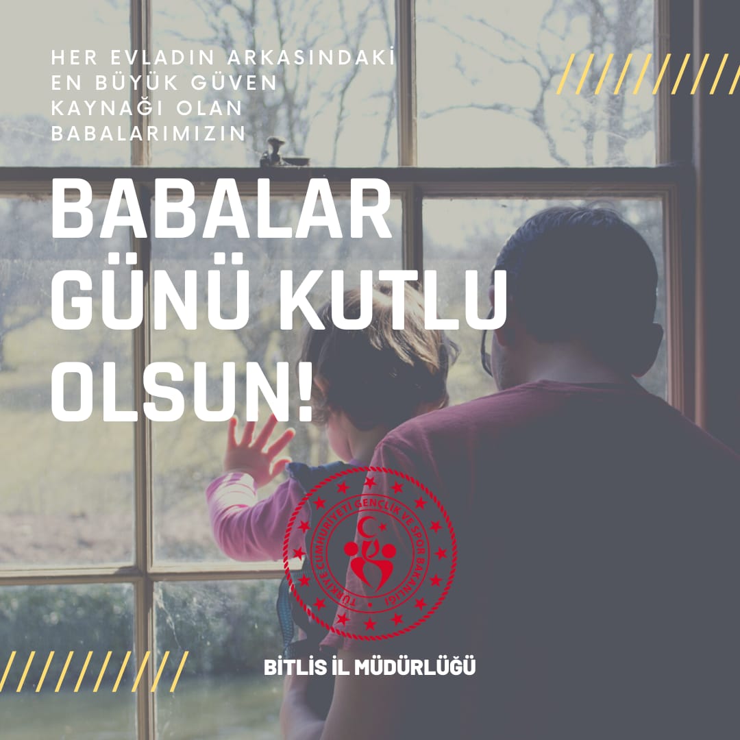 Her evladın arkasında ki en büyük güven kaynağı olan babalarımızın, #Babalargunukutluolsun. 👨‍👧‍👦