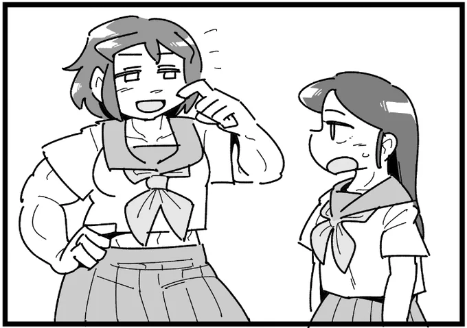 筋肉の女の子かわいく描くのムズイね… 