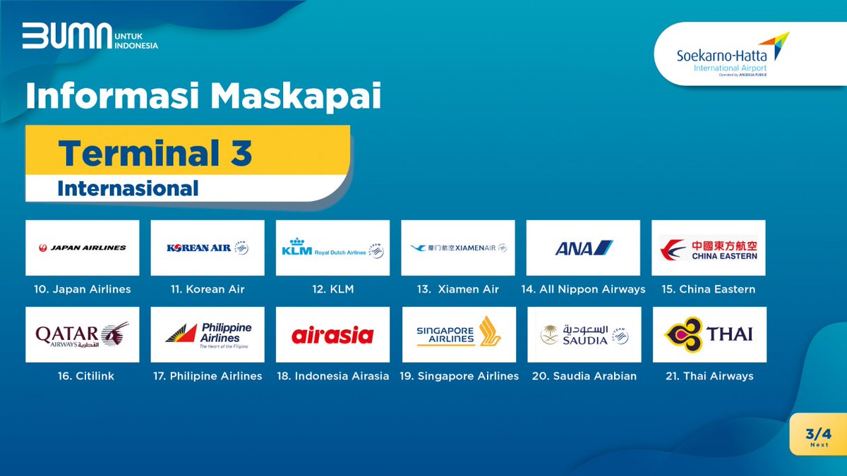 soettaairport's tweet photo. #SobatCGK mau berangkat kemana dan menggunakan pesawat apa nih? Jangan sampai salah terminal ya. 
Untuk lengkapnya yuk simak info grafis dibawah ini!

@contactap2 
@AngkasaPura_2 
#infoCGK https://t.co/JvHo95xZKx