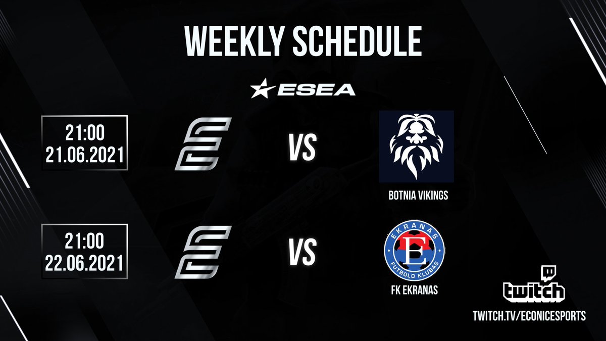 econicesports's tweet photo. [#CSGO]

We have two very important games left of this @ESEA Intermediate Season 37!!

If we win both games we will stay in ESEA Intermediate next Season. We have one goal and that is to win them both!🔥 #ezconic

First game starts tomorrow!💥

#esportsfi #csgofi #esea https://t.co/tT9hePGwJ1