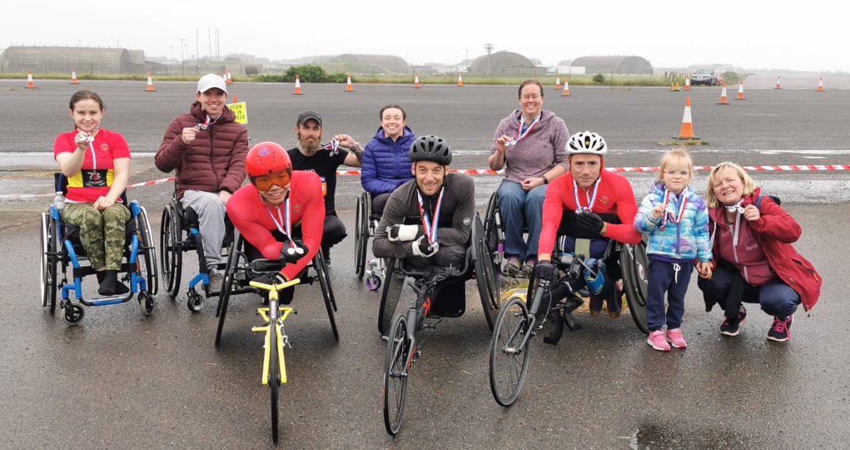 GodivaWCR's tweet photo. Heyford Airbase - Well done to the #GoDivas racing this morning inc debuts and family runners!! @Race_organiser @CoventryGodiva @CovSport @wheelpower @CP_Sport https://t.co/Xtib8bpDbc