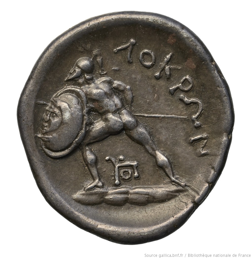 Le héros Ajax, prêt au combat🤺

Statère (mi 4e s. a.C.) et drachme (c. 300 a.C.) de Locres Opuntii, conservés à <a href="/laBnF/">La Bibliothèque nationale de France</a>.

#Greek #mythology #numismatics