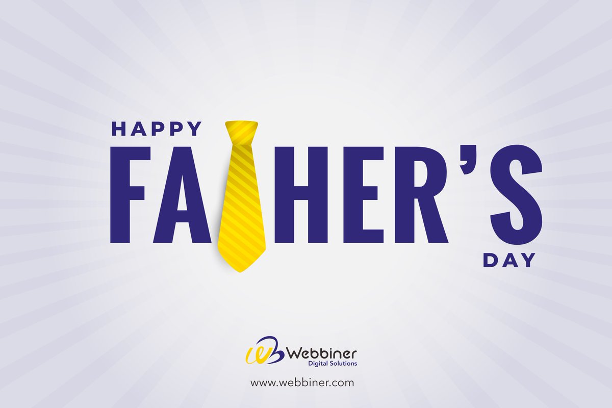WebbinerDigital's tweet photo. Webbiner wishes a blessed time to all fathers, may you enjoy creating more and more memories with your kids.
Happy Father's Day!
#webbiner #webbinerdigitalsolutions #digitalservices #fathersday #fatherday #HappyFathersDay https://t.co/jadnqWEb1E