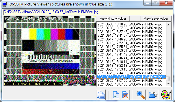JA0CAW's tweet photo. PSAT-2 (NO-104) 08:00 UTC Packt ON and SSTV over Japan #psat2 #aprs #sstv #amsat https://t.co/qK1pIeM9Fl