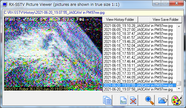 JA0CAW's tweet photo. PSAT-2 (NO-104) 08:00 UTC Packt ON and SSTV over Japan #psat2 #aprs #sstv #amsat https://t.co/qK1pIeM9Fl