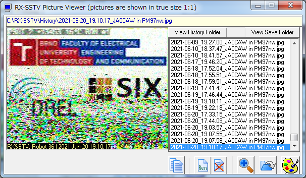 JA0CAW's tweet photo. PSAT-2 (NO-104) 08:00 UTC Packt ON and SSTV over Japan #psat2 #aprs #sstv #amsat https://t.co/qK1pIeM9Fl