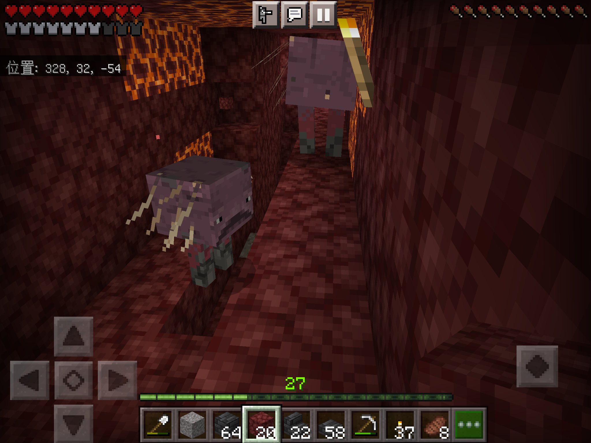 ちゃみ En Twitter ネザー整備中のこと二つ目 ブラマイの高さまで掘っていたらマグマの海に ストライダーくんよぉ マグマの海の高さなのはわかえうけどよぉ マグマが出てきてるのもわかるけどよぉ 邪魔しないでほしいなぁ 楽しそう あひれるむ Minecraft