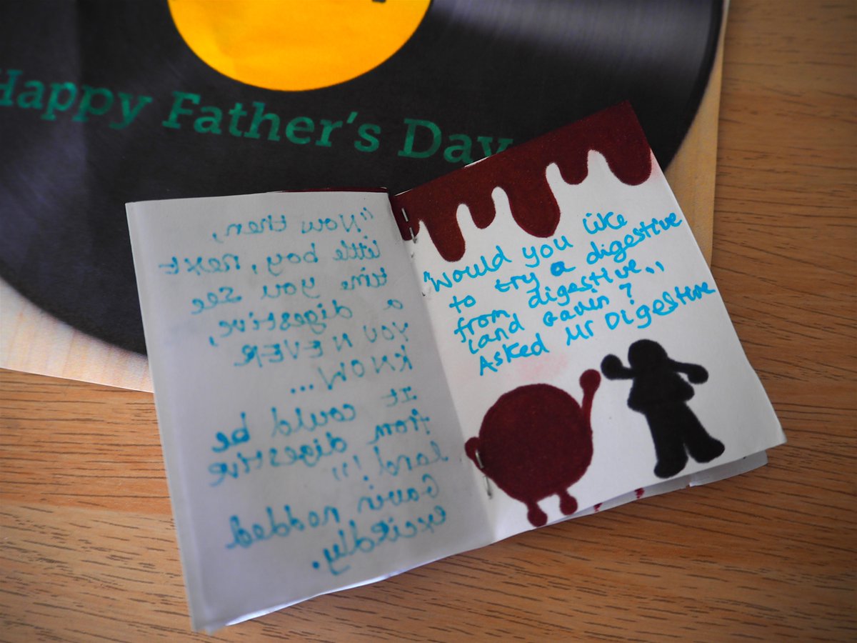 Happy Father's Day to the cool dads out there. My daughter asked what I'd like. Told her I don't need anything... but a drawing or short story would be nice. She knows me too well. :) #DigestiveBiscuits #VinylRecords