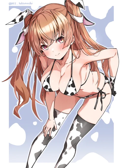 #もう一度TLを牛柄ビキニでいっぱいにしたい
いっぱい描いた 
