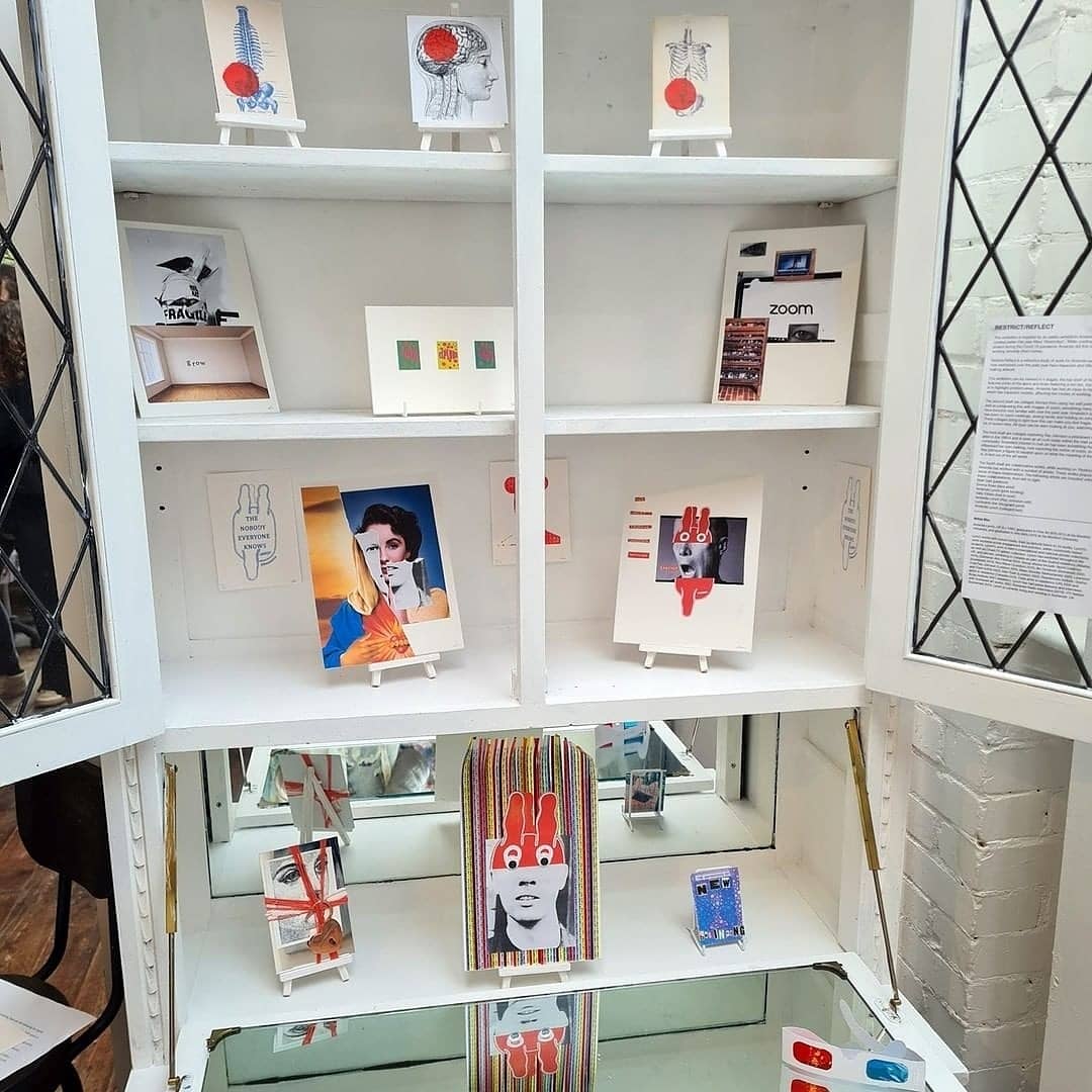 Very fortunate to be exhibiting with the open dresser gallery as a response to the Restriction exhibition, this show Restrict/Reflect was an opportunity to collbaorte with artists from the Restriction exhibition as well as explore the process of curorating.
#exhibition #restrict