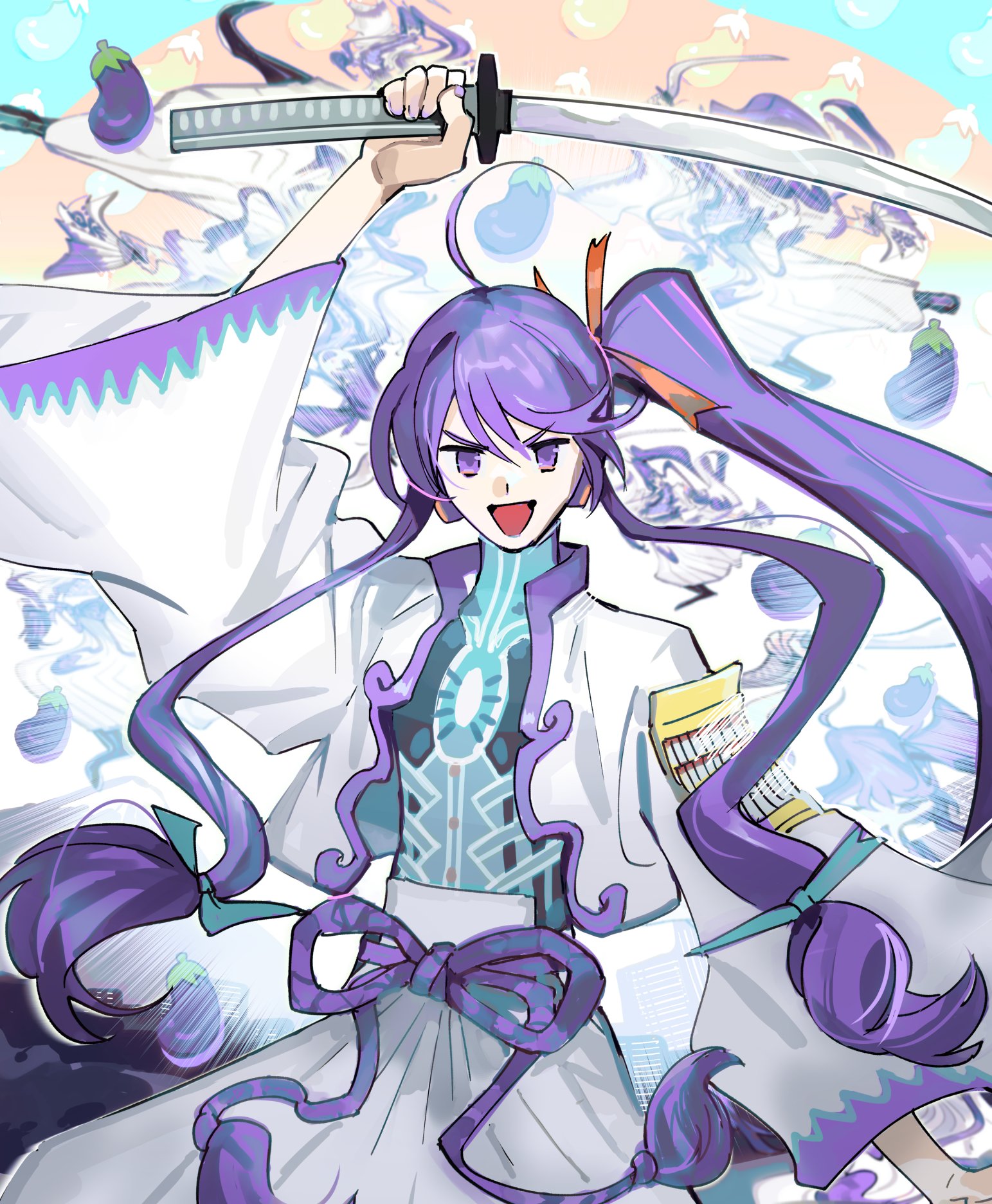 ピピ 外世とか 100曲ボカロ絵チャレンジ ６曲目 ダンシング サムライ 神威がくぽ T Co Iaocxtsawx Twitter