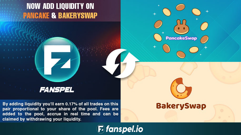 Hello,

Check Contract address👉bit.ly/35Ft1sY

Add Liquidity on PancakeSwap bit.ly/3vCv4Zu

Add Liquidity on BakerySwap 👉bit.ly/35B5x8q

Token Website - fanspel.io

Fantasy Sports App and Wallet fanspel.com

#fanspel #Airdrop