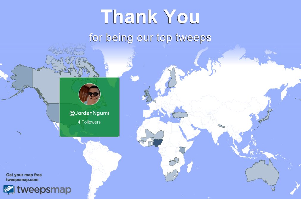 Special thanks to our top new tweeps this week <a href="/JordanNgumi/">Ngumi Jordan 🇯🇴</a>
