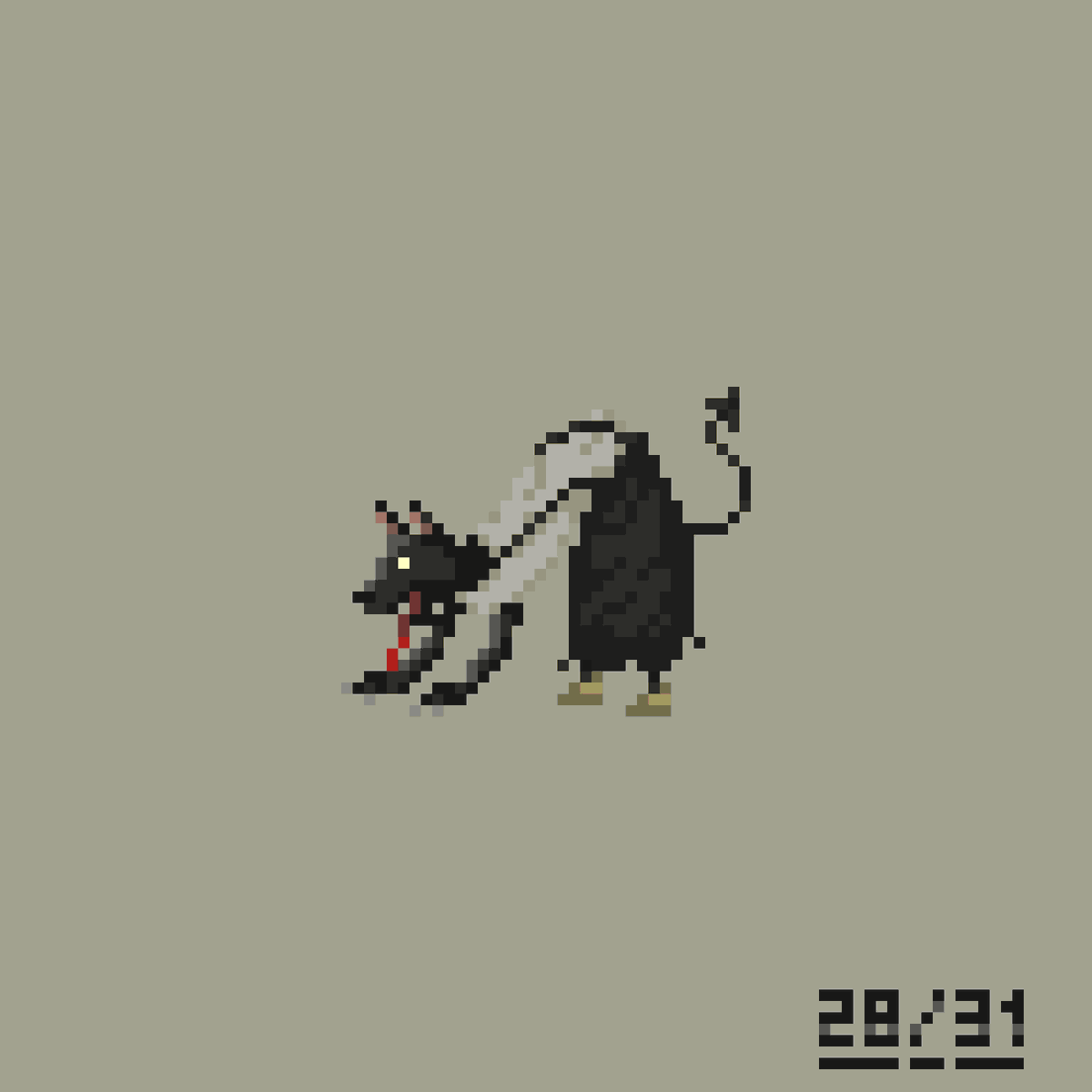 koj338's tweet photo. Demon doggy
#dorotober2020 #drhdrtober2020 #drhdrtober #dorohedoro #guragura #dorohedorofanart #drhdr #pixel #pixelart #pixaki https://t.co/ZWtirduaFj
