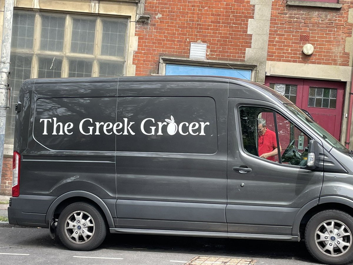 MikeReachPLC's tweet photo. What a time to be alive! Mobile Greek Grocery in Folkestone today. Go check it out! https://t.co/5oB0KueGX2