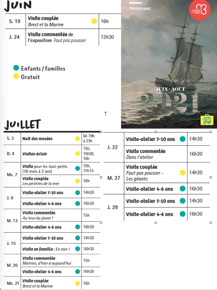 AmisMBAB's tweet photo. Le Programme du @museebrest https://t.co/Ys2XDKHSsn