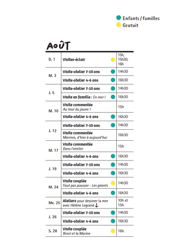 AmisMBAB's tweet photo. Le Programme du @museebrest https://t.co/Ys2XDKHSsn