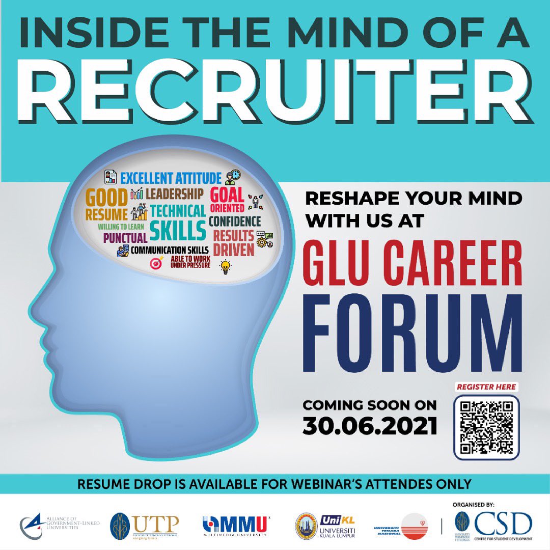 cceutp's tweet photo. 👩🏻‍💼 [INSIDE THE MIND OF A RECRUITER] 👩🏻‍💼

Don't miss out on the opportunity to learn how to survive in the pandemic era and how to do it perfectly with the assistance of numerous influential industry professionals! 

Register now at : https://t.co/o4wSOBDOy0 https://t.co/HBzvQ0XoIK