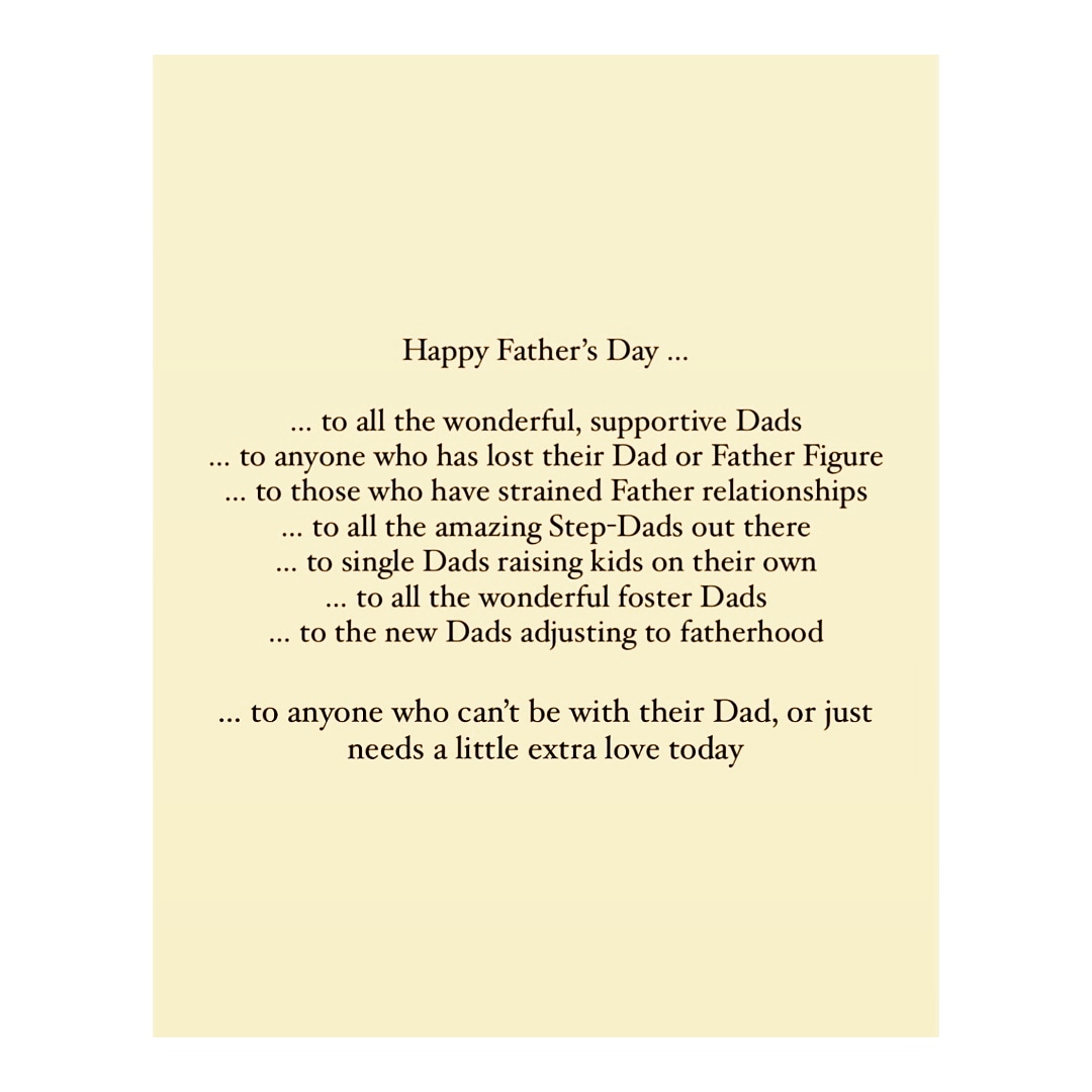 Recognising dads in all their various forms today - from the fabulous to the flawed, and the gone-but-not-forgottens.
Happy Fathers Day! We love you x
#fathersday