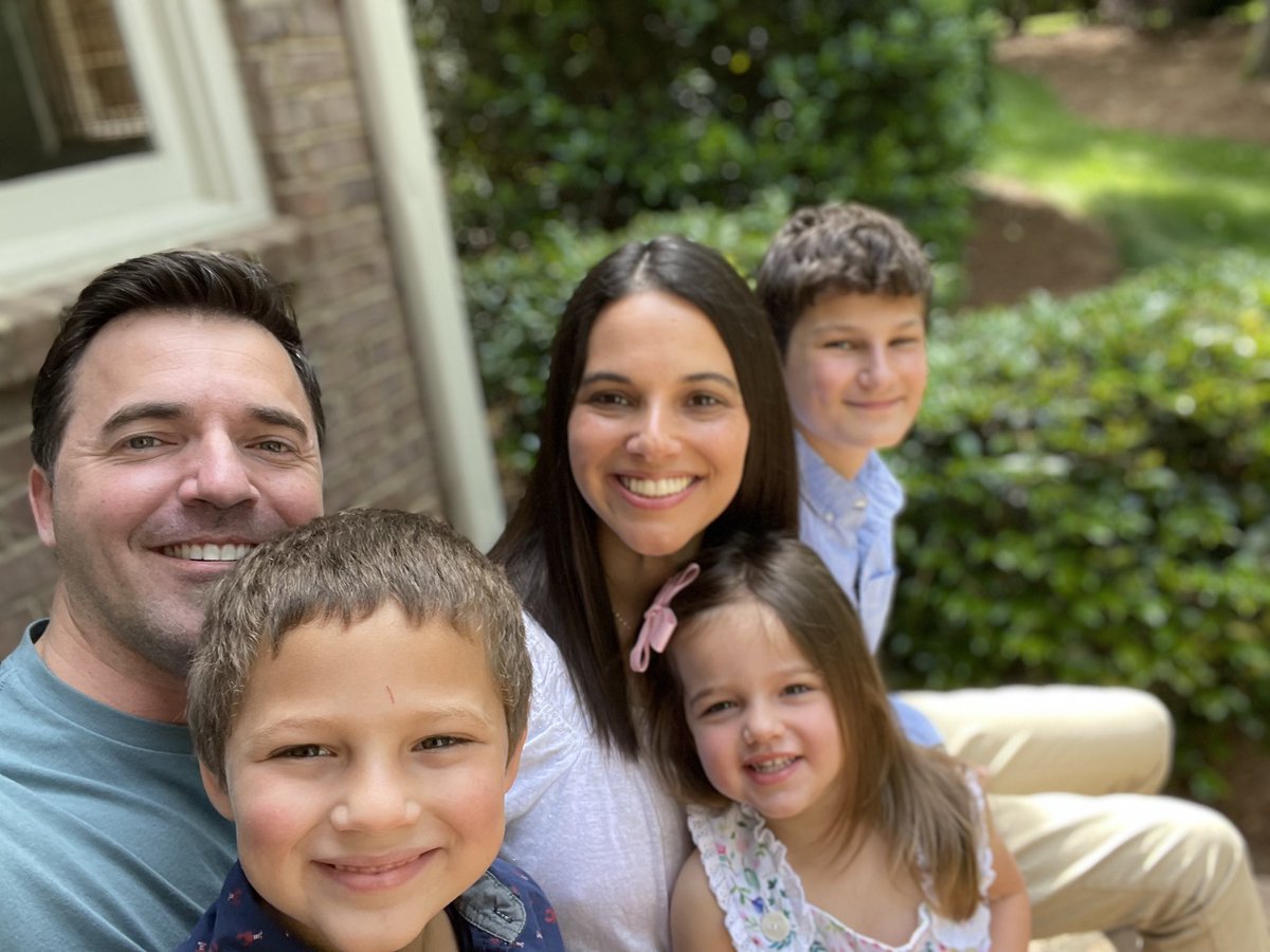 MarisaJacksonNC's tweet photo. So thankful to have you by my side to raise these 3 kiddos. We love you BIG @JeffJacksonNC! https://t.co/JaaXJIfnOZ
