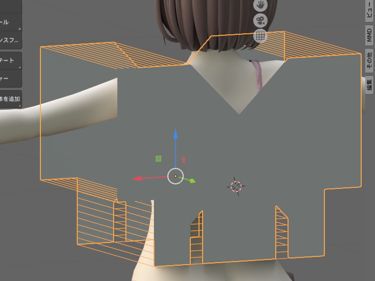 Ceri クロスシミュレーションで服を縫合するやつ何度やってもクッシャクシャ何かを作成してたんだけど 最大縫合力を100にして クロスの種類をデニムにして コリジョン側の設定で外側の厚さの数値を小さくしたらできた Blender d 3dcg T Co