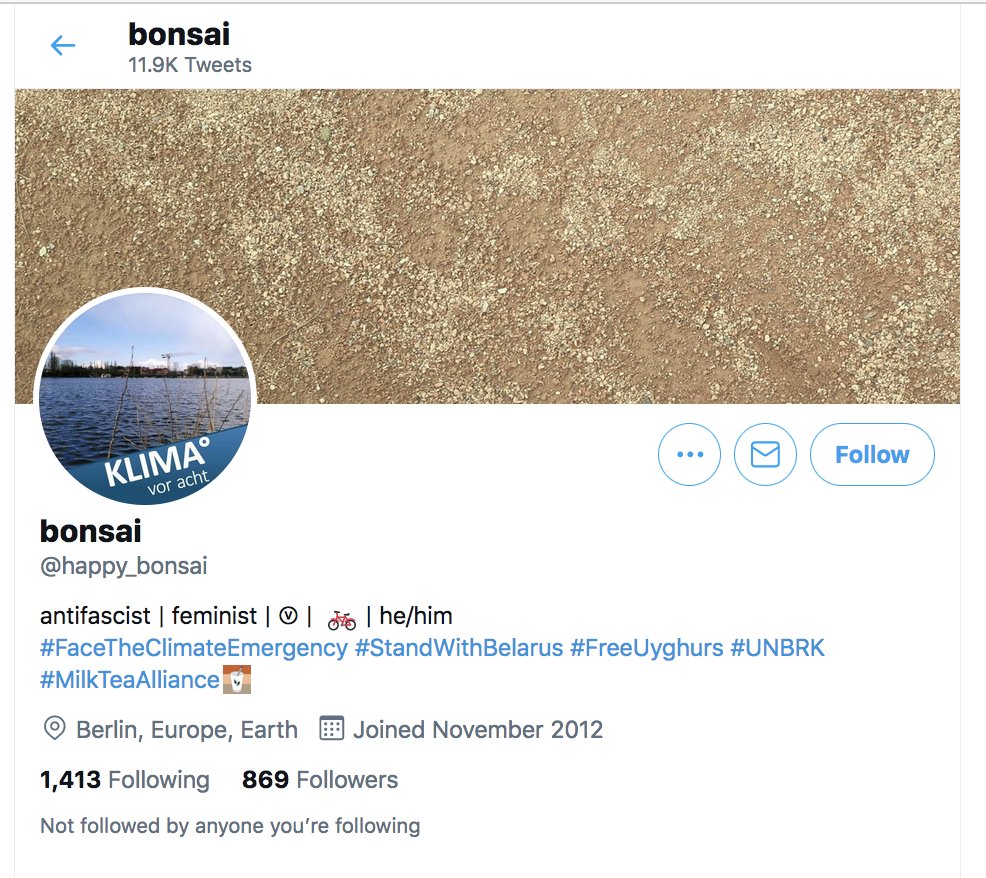 So in January & February 2019 Klaus tweeted around 40 tweets. On March already 1000s+. If you paid with crypto why so not!?First tweet of Klaus with FFF tag. Who only 1 retweets it? Account under name bonsai, who follows 100s of FFF accounts: