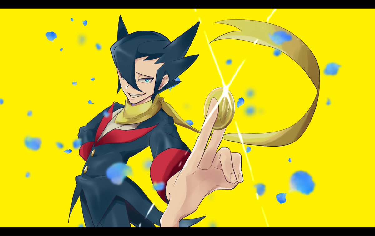 ポケモン ポケモントレーナー版深夜の真剣お絵描き60分一本勝負 お題 四天王 からギー 刺身は来年4月まで多忙 のイラスト