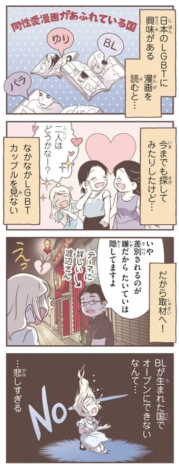 来日10周年のため、『北欧女子オーサが見つけた日本の不思議』3巻より:「LGBTについて」!7月はゲイ、レズビアンとトランスジェンダーに関して認識を高める「プライド月」ですから!アマゾンリンク: 