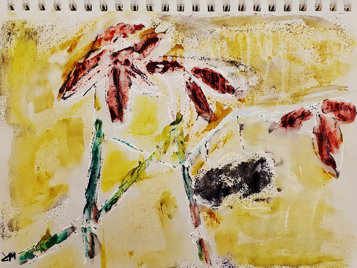 MayankChhaya's tweet photo. As always, #LifeinBeauty.
This morning pastels on paper with water smeared. https://t.co/H2b7F3oywp