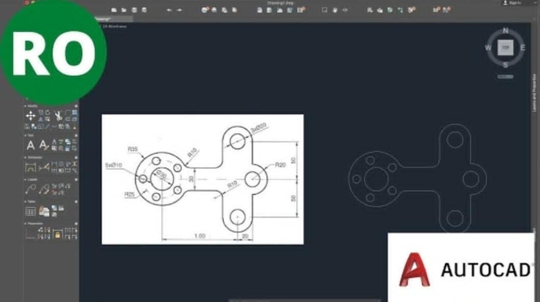 GCintea's tweet image. #AutoCAD #AutoCad_2D_Drawing #Exercise