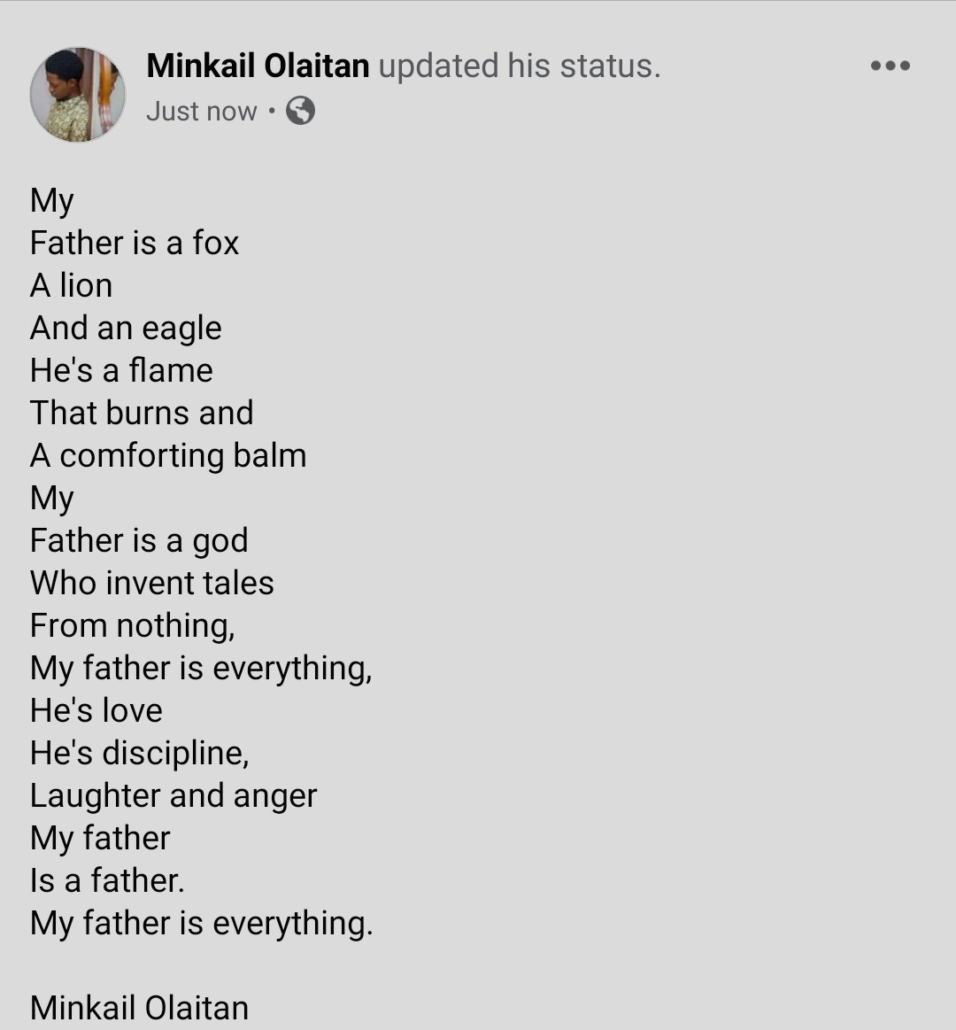 minkail100's tweet photo. #FathersDay Happy fathers day...❤❤❤❤
@bengbenro @richardalijos @realFemiOtedola @UmarSidi11 @AyoOyalowo @Jeremy_Karn96 @TonyOElumelu @ https://t.co/DKGlzzGqvP