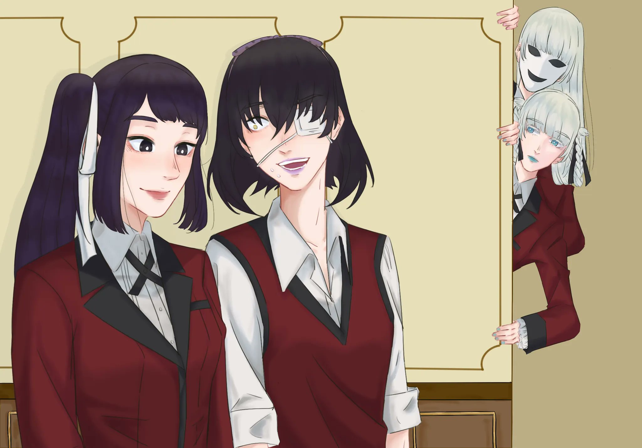 RIRIKA (Kakegurui) X KOMI (Komi Can't Communicate) - They are much alike :  r/Kakegurui