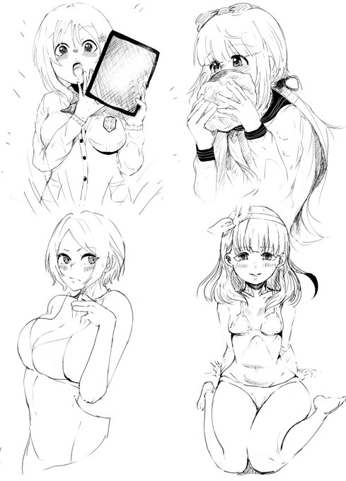 なーーんも描くものが思いつかないから模写練習🙃🙃 