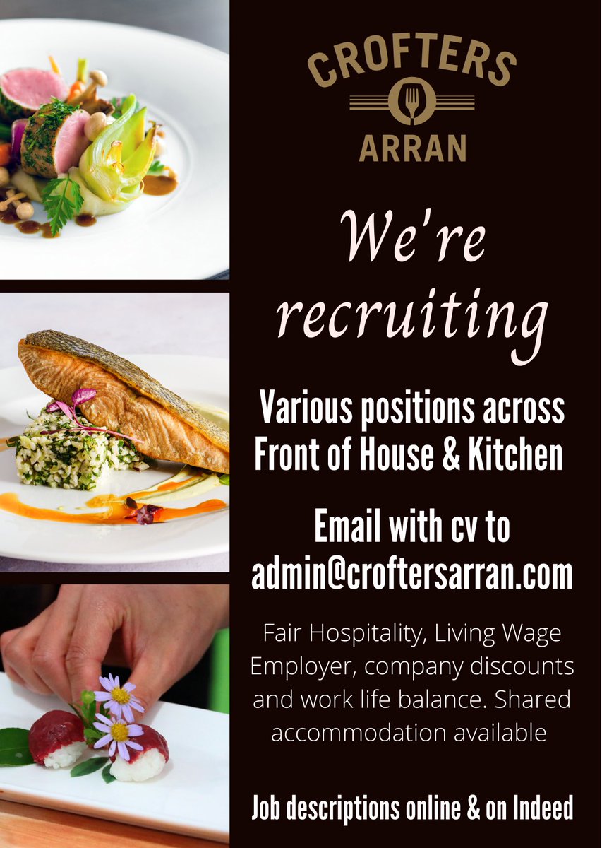 Are you a #sous or #juniorsous #chef  looking for a new role? Are you adventurous and passionate and looking for a challenge? 

We are #recruiting 

chefsinscotland.co.uk/content/jobs/3…

#scottishhospitality #hospitalityindustry