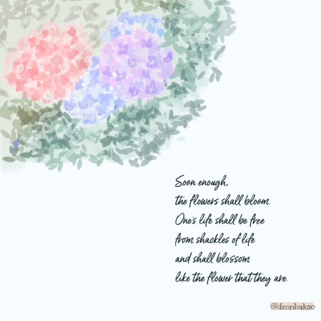 gogumabreads's tweet photo. Collaboration with @dmnbakso!!
Drawing these was very fun coz it’s my very first time to do it🥰 Hope you guys enjoy it as much as I do🥺❤️ #collaborations #poetry #artidn #ArtistOfIndonesia https://t.co/F1bnkcM42o