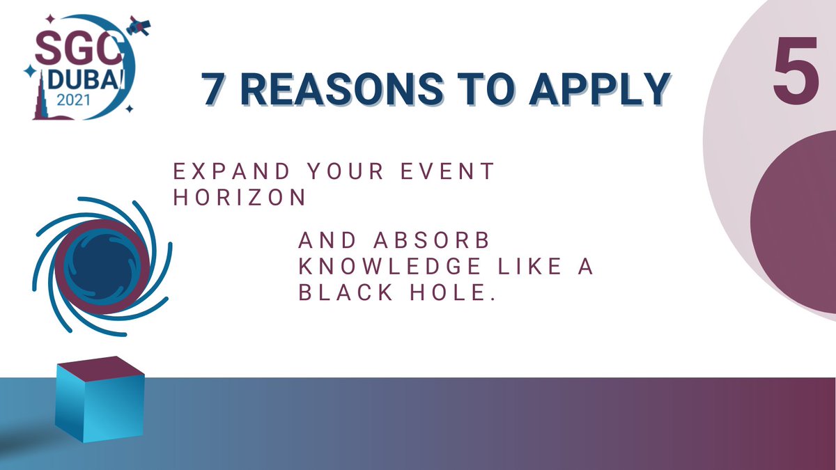 SGAC's tweet photo. Don't you hear that cosmic voice? That voice that wants you to join our Space Generation Congress? Apply now to expand your event horizon and absorb knowledge like a black hole!
https://t.co/3X0IleqdQO #sgc2021 #spacegeneration #spacegenerationcongress #sgac https://t.co/onHWnXkSjJ