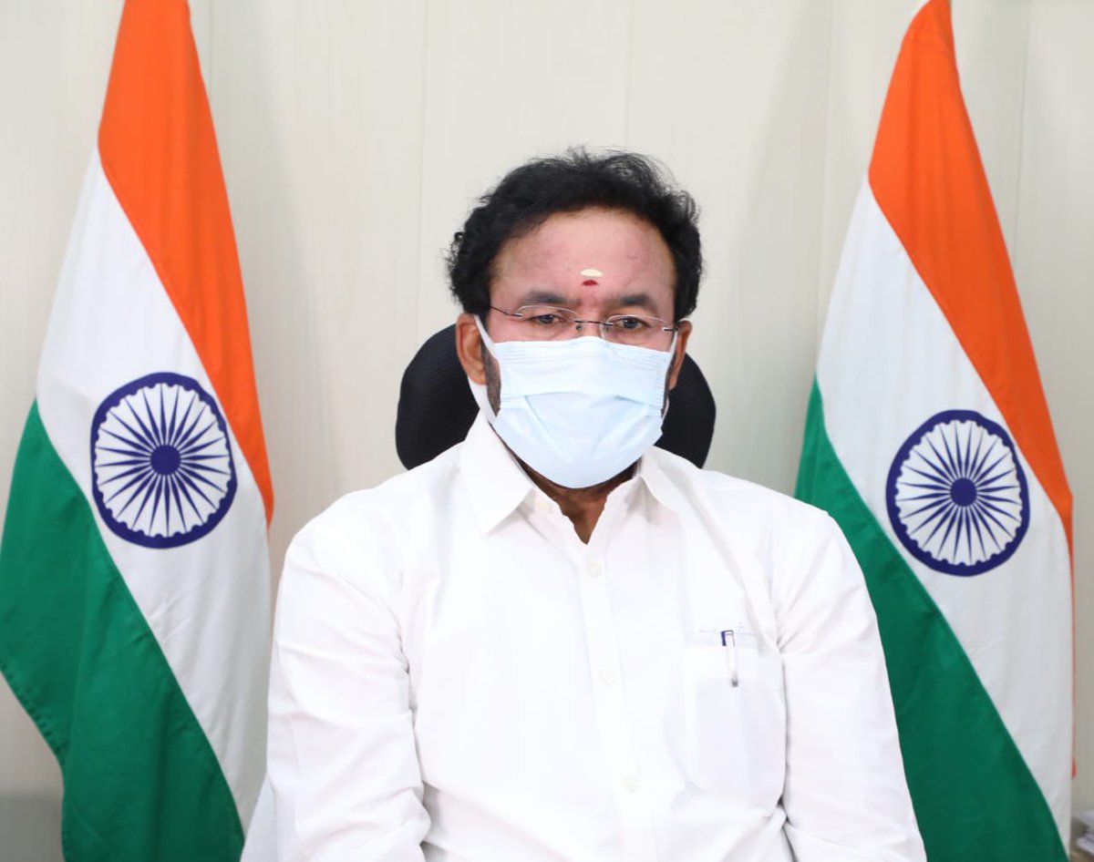kishanreddybjp's tweet photo. Addressed &amp; interacted at a virtual meet organised by @ofbjp_usa on the current situation and India’s concerted fight against #COVID.
Shri @vijai63, Incharge, Foreign Affairs, @BJP4India also joined.

@JPNadda @blsanthosh https://t.co/bwJlw9mSDn