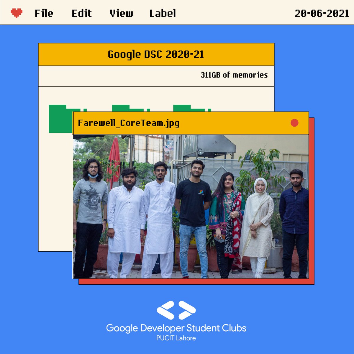 dscpucit's tweet photo. Every End leads to a New Beginning! If you are ready to say Goodbye, Life will reward you with a new Hello! Accepting that "Hello" with positive thoughts would lead you to a path of eternal happiness!
FAREWELL-"GOOGLE DSC-CORE TEAM"
#GoogleDSC #DeveloperStudentClubs #dscpucit https://t.co/e5XuOJjaOS
