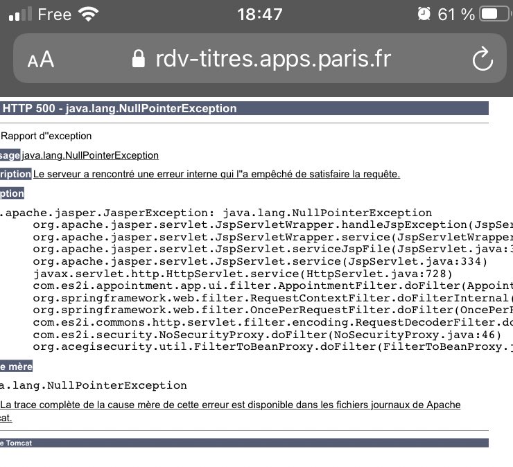 Lors de mon premier cours Java à l’université on me disait que je n’allais pas le passer si mon code envoyait une NullPointerException. Bonjour <a href="/Paris/">Paris</a>, il faut revoir les bases #OOP #transfonumerique