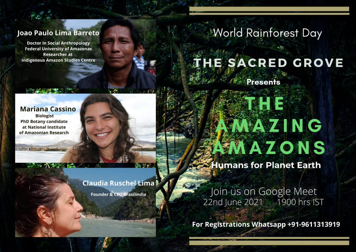 Do register and join.
#thesacredgrove #humansforplanetearth #biodiversity #rainforests #amazonrainforest #green_saviours