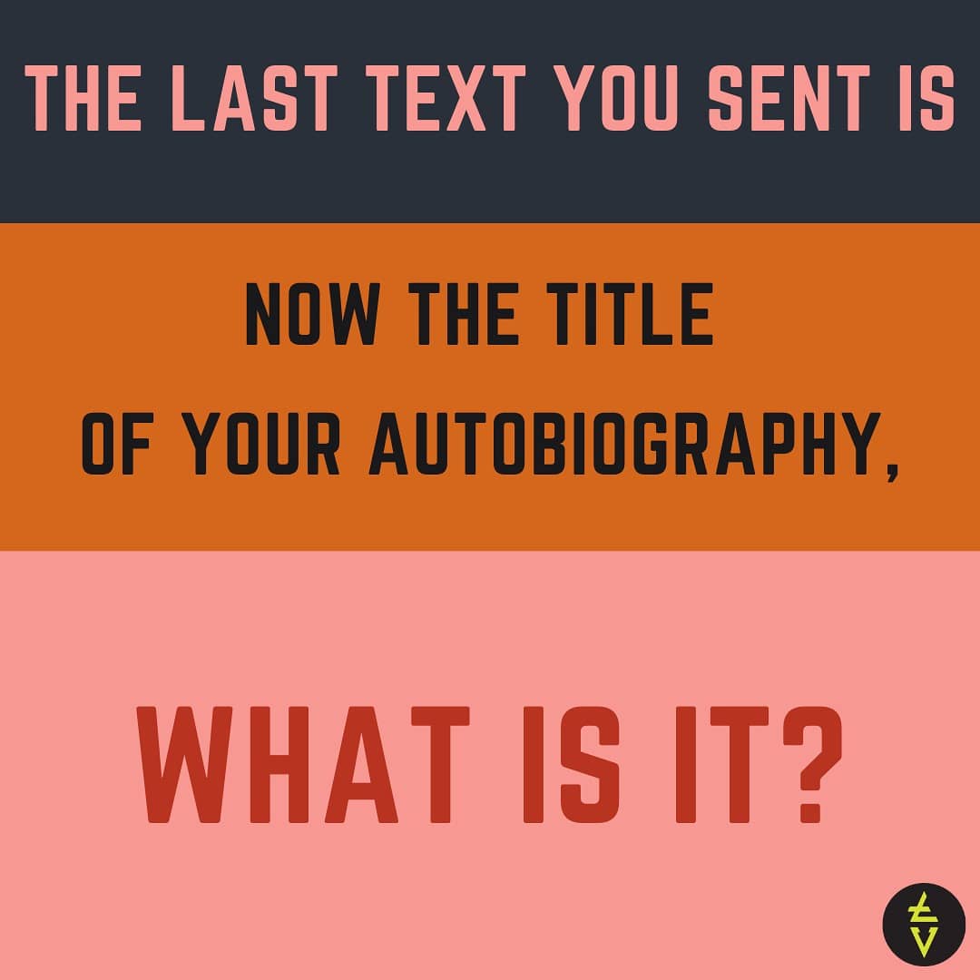 TribeVibeLive's tweet photo. Let's get started, we are sure this is going to be fun 🙊
Tag your #ChatBuddies for some quirky Autobiography Titles 😛
#TribeVibeAsks #TribeVibeGames #TribeVibeLive #TribeVibe #TribeVibes #LastText #Autobiography #Title #PlayTime #FunPost #LetsGetStarted #CommentBelow https://t.co/vTm0rFzzlm